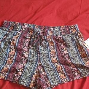 Floral patterned shorts